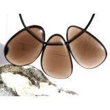 Rauchobsidian (Apachentr&auml;ne) XL Scheibensteine /...