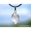 Herkimer Diamant Doppelender Kristall Anhänger Silberöse Schmucksdose - Sonderqualität - Rarität - ca. 3,1 cm x 1,3 cm x 1 cm
