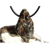 Turitella-Jaspis Trommelstein gebohrt - Sonderqualit&auml;t - ca. 3,2 cm x 2,3 cm x 1,6 cm (ES)