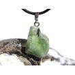Peridot Kristall- / Rohsteinform Anhänger Silberöse (Olivin / Chrysolith) - Sonderqualität - ca. 3,1 cm x 1,6 cm x 0,9 cm (GKS)