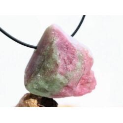 Wassermelonenturmalin (Tricolor) XL Kristall / Rohsteinform gebohrt - Rarität - Sonderqualität - ca. 3,6 cm x 3,6 cm x 2,1 cm