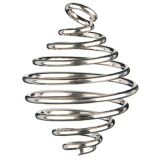 Metall-Spirale klein ca. 1,8 cm Durchm., silberfarben
