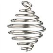 Metall-Spirale klein ca. 1,8 cm Durchm., silberfarben