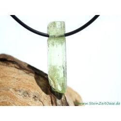 Heliodor (Beryll) XL Kristallstab-Trommelstein gebohrt - AAA-Sonderqualität - Rarität - ca. 3,7 cm x 1 cm x 0,9 cm (GKS)