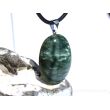 Seraphinit (Klinochlor) XXL Schmuckstein Cabochon Anh&auml;nger Silber&ouml;se - AA-Sonderqualit&auml;t - Handarbeit - ca. 5,1 cm x 3 cm x 0,8 cm