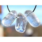 Calcit wei&szlig; Trommelsteine gebohrt - Sonderqualit&auml;t - ca. 3 - 3,9 cm / ca. 17-20 g/St