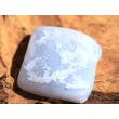 Chalcedon blau gebändert Trommelstein / Scheibenstein - schöne Qualität - ca. 2,3 cm x 2,3 cm x 0,8 cm (Fairer Handel/GKS)