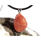 Sonnenstein Trommelstein Anh&auml;nger Silber&ouml;se...