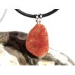 Sonnenstein Trommelstein Anhänger Silberöse Schmuckdose - AA-Sonderqualität - ca. 2,6 cm x 1,4 cm x 0,7 cm