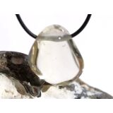 Citrin natur Trommelstein gebohrt - AA-Sonderqualität - ca. 2,9 cm x 2,6 cm x 1,6 cm
