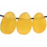 Calcit orange (Orangencalcit) Trommelsteine gebohrt - Sonderqualit&auml;t - ca. 2,7 - 3,2 cm / ca. 13-16 g/St