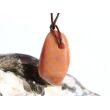Aprikosencalcit (Calcit apricot) Schmuckstein gebohrt - ca. 3,1 cm x 1,8 cm x 1,4 cm