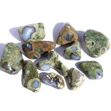 Rhyolith Trommelsteine (Augenstein / Regenwaldstein) -...