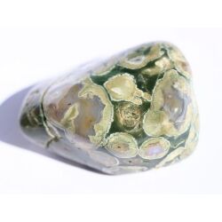 Rhyolith XXXL Trommelstein / Handschmeichler (Augenstein / Regenwaldstein) - Sonderqualit&auml;t - ca. 5,5 cm x 4,2 cm x 2,8 cm (Fairer Handel / GKS)