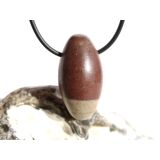 Shiva Lingam Ei (Sandstein/Tonstein) Trommelstein gebohrt...