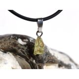 Chrysoberyll Rohsteinform Anhänger Silberöse...