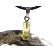 Gold-Beryll (Goldberyll / Beryll Gold) Kristallstab / Rohstein Anh&auml;nger Silber&ouml;se - AA-Sonderqualit&auml;t - Rarit&auml;t - ca. 2,4 cm x 0,5 cm x 0,4 cm